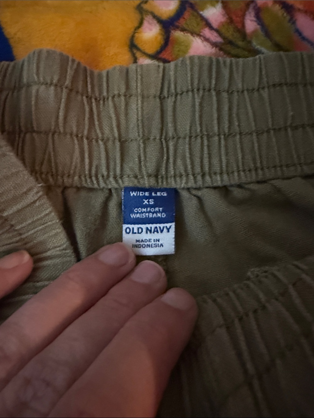 Old Navy Wide Leg Pants – XS – Hunter Green – Comfort Waistband - Picture 2 of 4